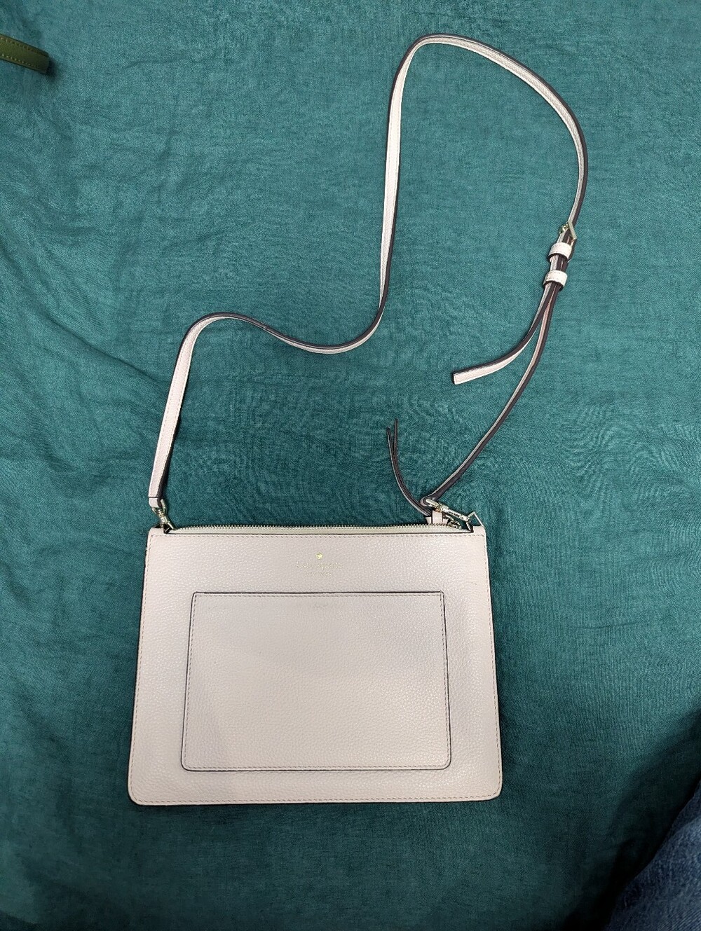 Kate Spade Blush Pink Pebbled Leather Crossbody Bag Removable Strap